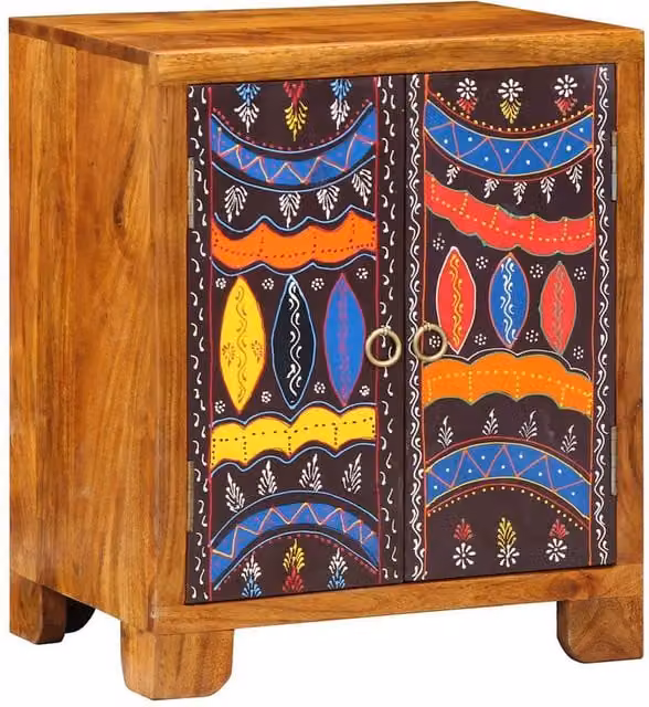 Berkfield Home Multicolour Acacia Wood Sideboard W/D/H: 50 x 35 x 60 cm – 1
