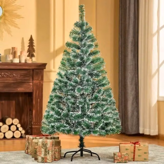 STILVORA Green Artificial Christmas Tree with Metal Stand