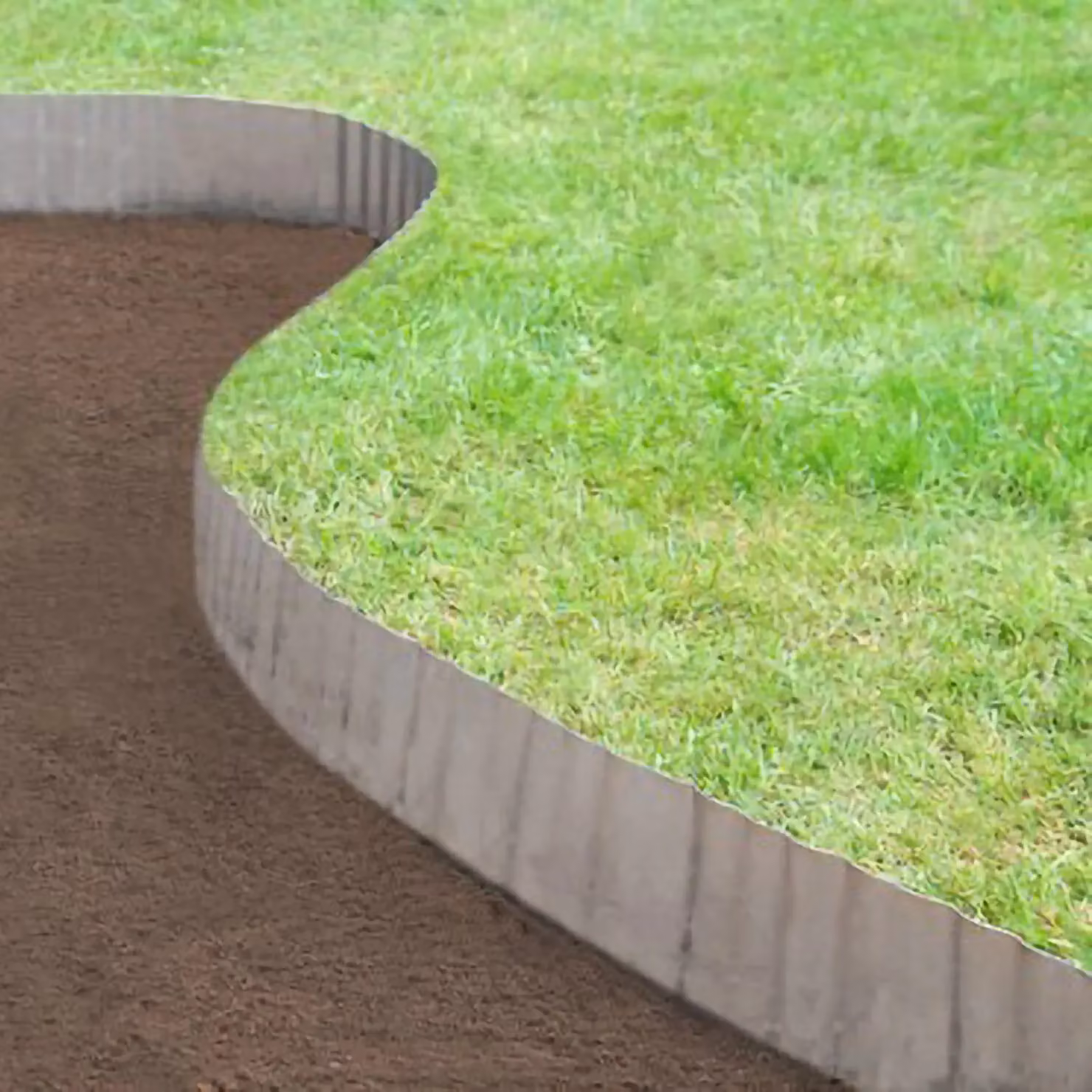 Primrose 20 Pack Silver Galvanised Steel Corrugated Garden Lawn Edging Roll – 2