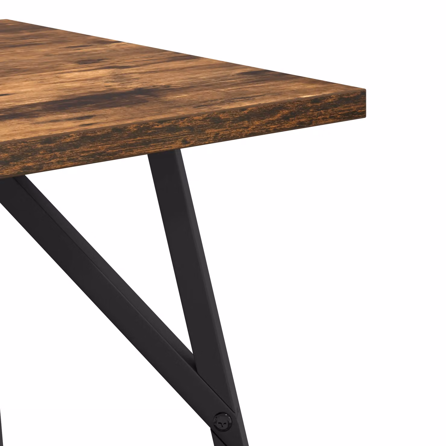 Berkfield Home Side Table Set of 2 in Brown Smoked Oak and Metal – 4