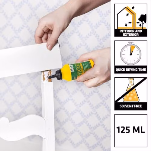 Sika Waterproof Dispersion Wood Adhesive, 125 ml, White or Transparent – 2