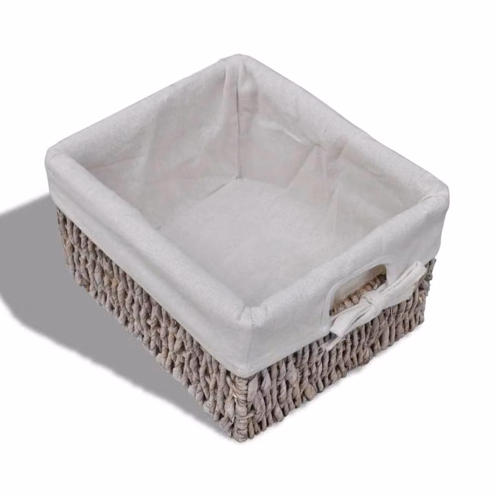 Berkfield Home Wooden Cabinet with 3 Brown Weaving Baskets – 5