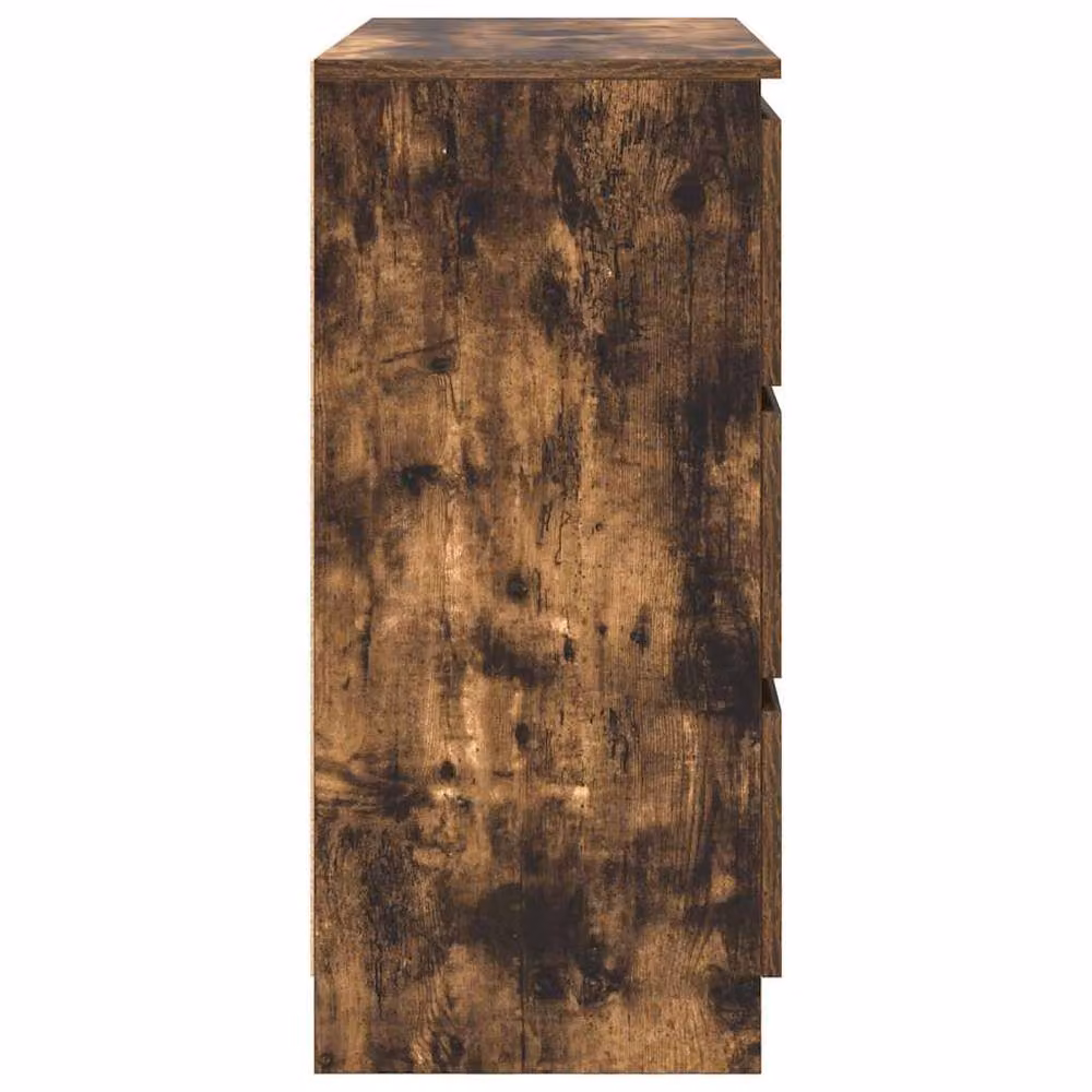 Berkfield Home Smoked Oak Sideboard in Brown, W/D/H: 80 x 35 x 76 cm – 3