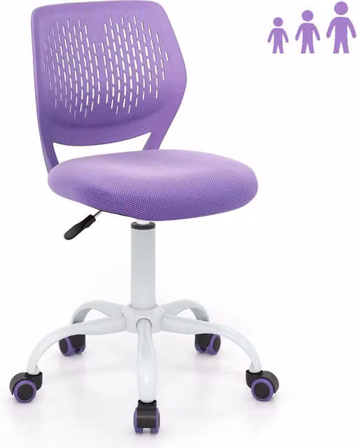 Costway Purple Kids Task Chair for Children's Study Rooms