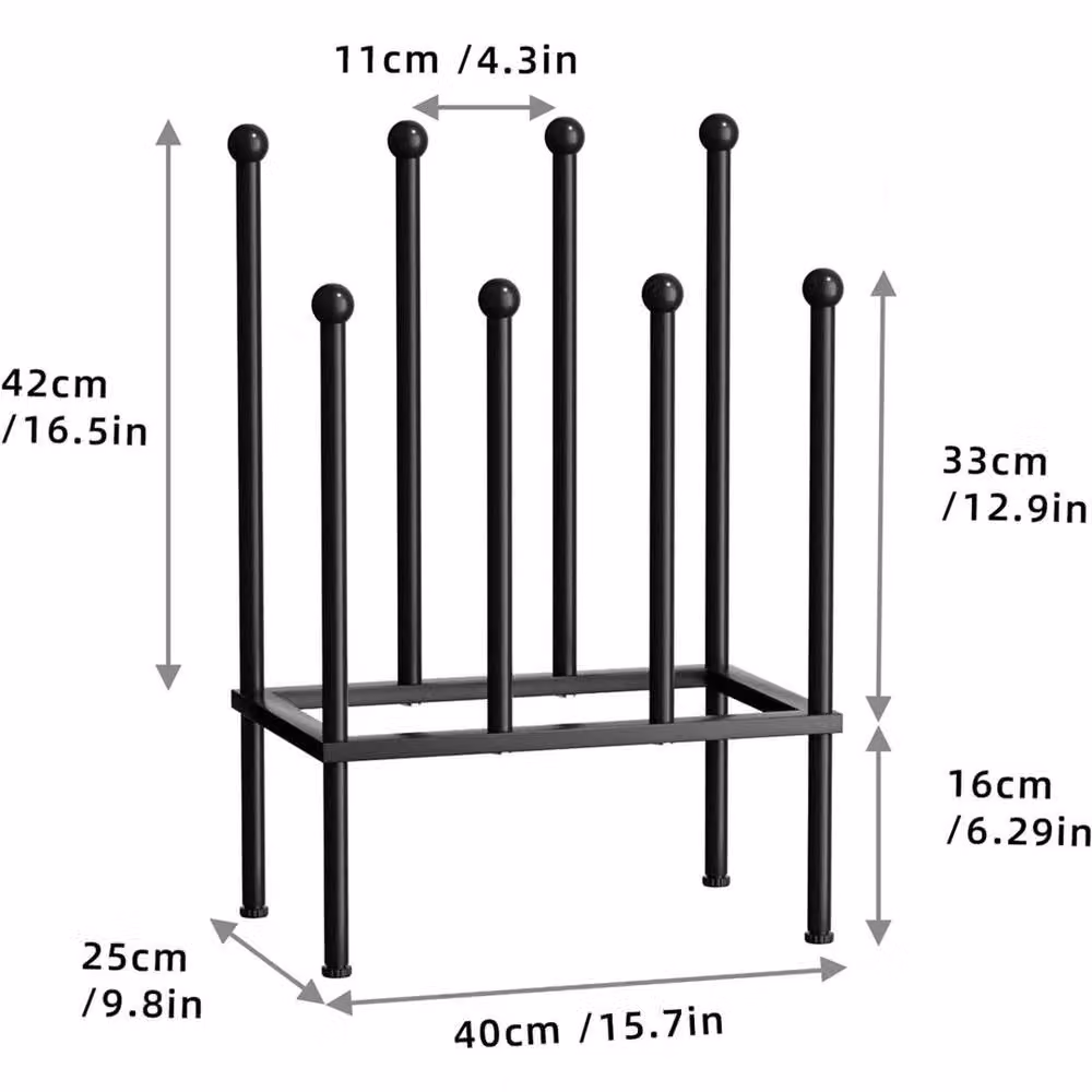 NESTLUNE 4 Pair Metal Boot Stand Rack in Black – 2