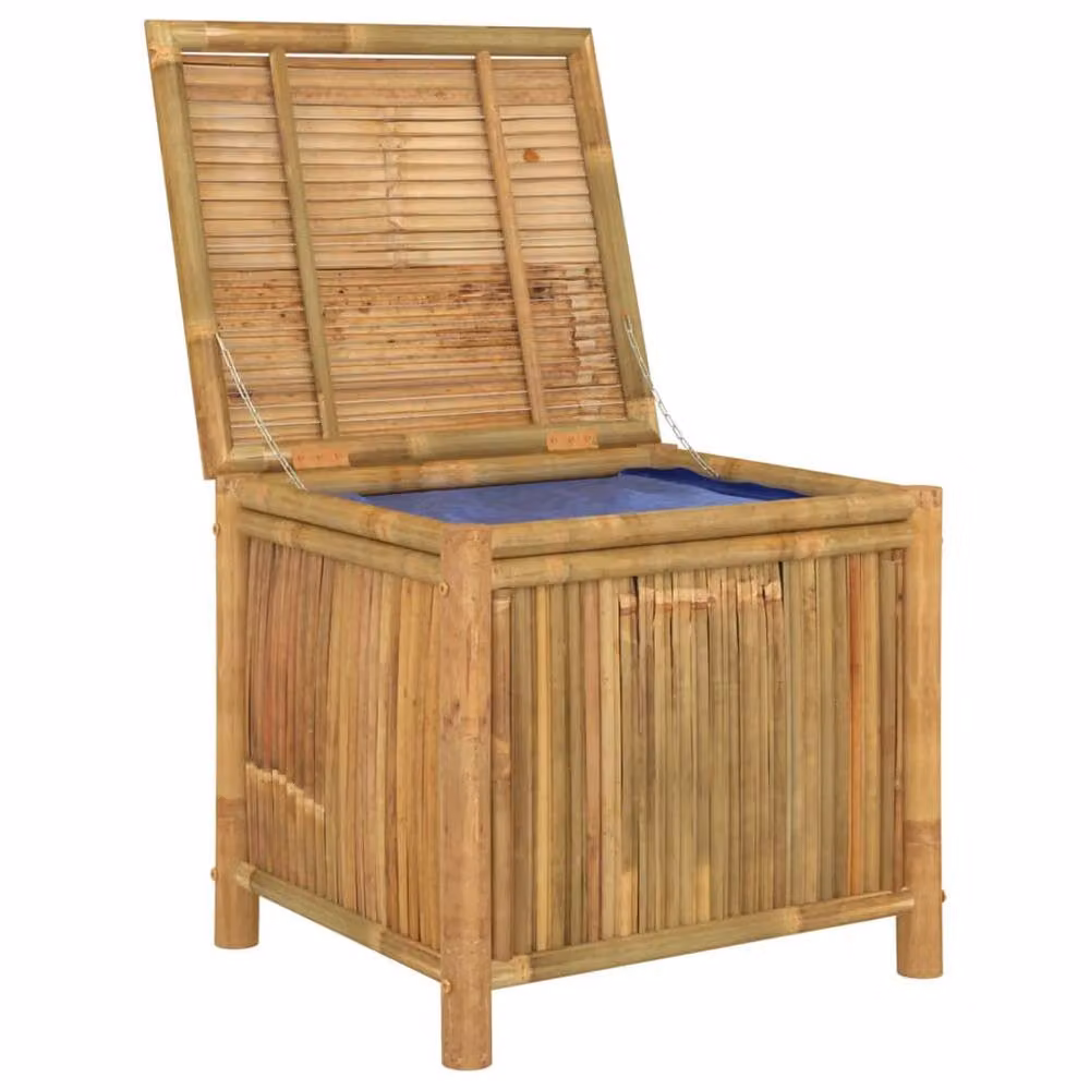 Berkfield Home Brown Bamboo Garden Storage Box W: 60 cm, D: 52 cm, H: 55 cm – 3