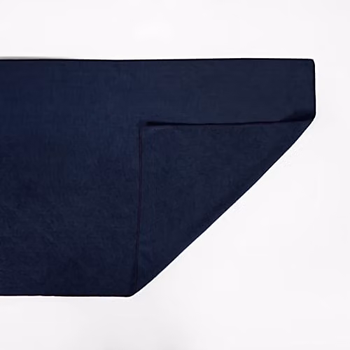 OHS Plain Microfibre Quick Dry Beach Towel in Blue, W: 71 cm, L: 152 cm – 4