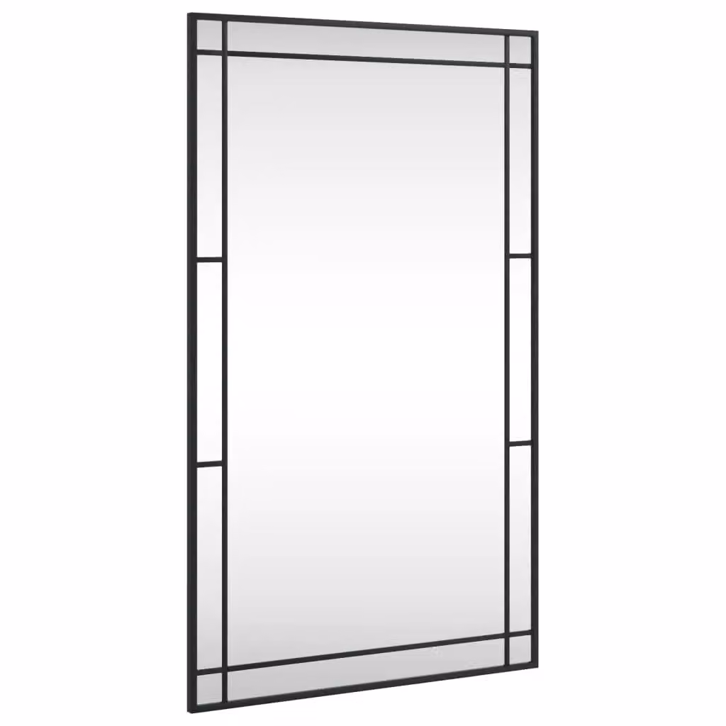 Berkfield Home Minimalist Rectangular Wall Mirror in Black, W: 60 cm, H: 100 cm – 2