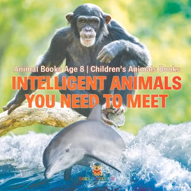 Baby Professor Intelligent Animals You Need to Meet Animal Books for Age 8 in White
