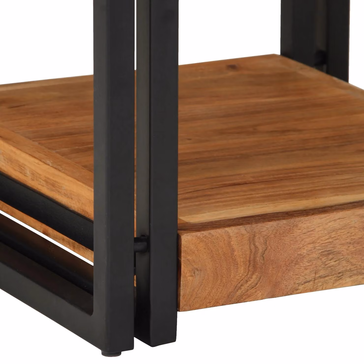 Berkfield Home Set of 2 Modern Acacia Wood Nightstands in Brown, W/D/H: 40 x 40 x 50 cm – 7