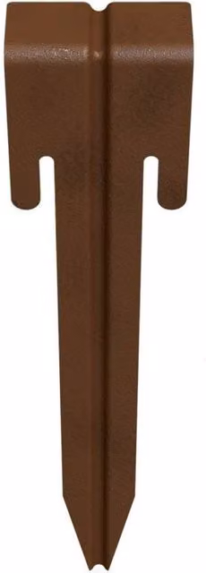 KDMD Metal Landscape Edging Stakes in Bronze, Pack of 9