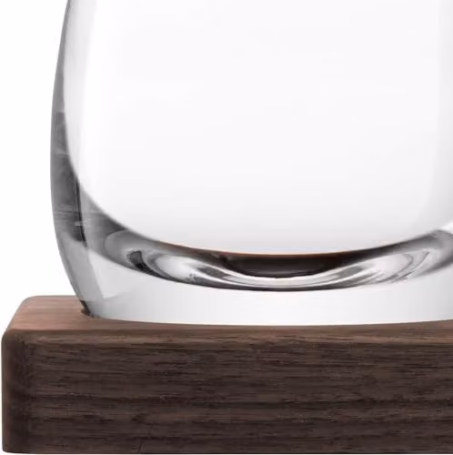 LSA Islay Whisky Decanter with Transparent Glass and Walnut Base, 1 l – 2