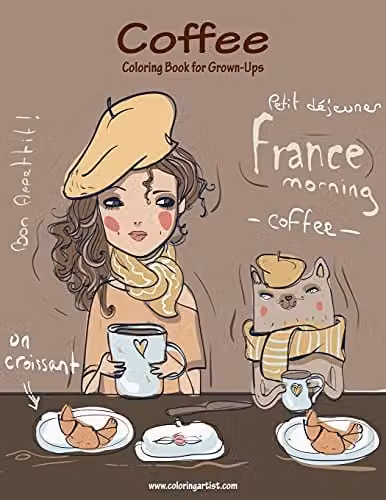 Coffee Coloring Book for Grown-Ups Volume 1 by Createspace, Multicolour