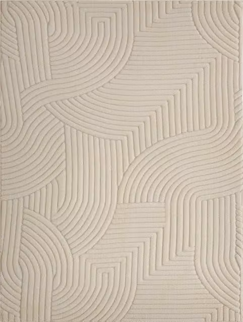 HOMCOM Modern Geometric Rectangular Rug, Non-Slip Machine Woven Polyester, W: 160 cm, D: 120 cm