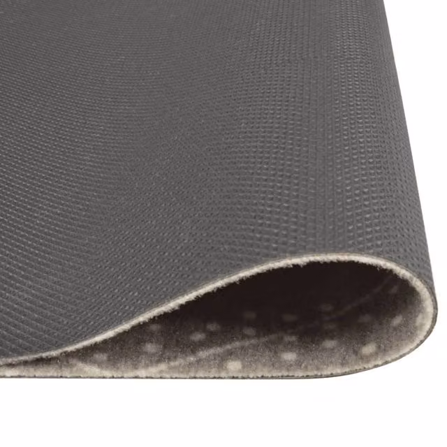 Berkfield Home Washable Grey Velvet Kitchen Rug with Diamond Pattern, W: 45 cm, L: 150 cm – 1