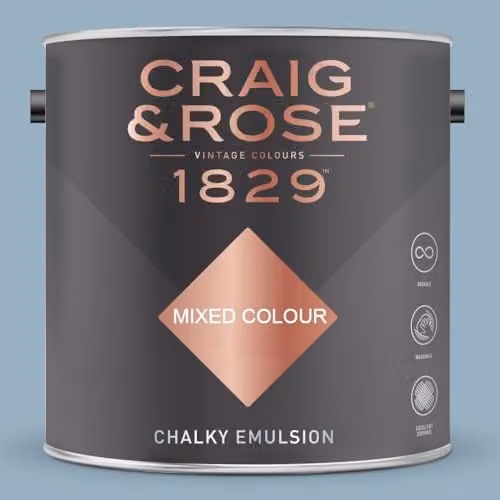 Craig & Rose 1829 Chalky Emulsion Matt Paint in Pompadour, 2.5 l
