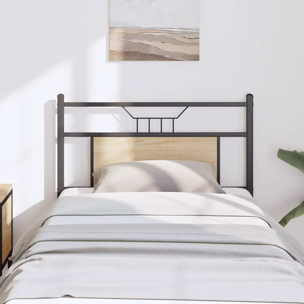 Berkfield Home Sonoma Oak Headboard in Beige, Width: 80 cm – 2