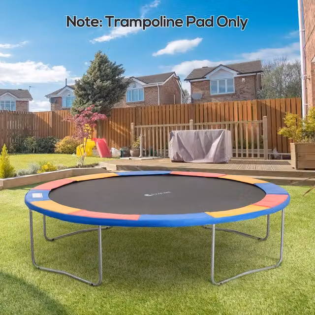 HOMCOM 12ft Trampoline Thick Foam Replacement Surround Pad in Multi-colour