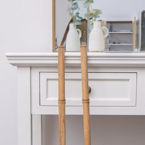 Melody Maison Set of 2 Large Bamboo Decorative Wall Trims in Beige and Brown, 90 cm – 2