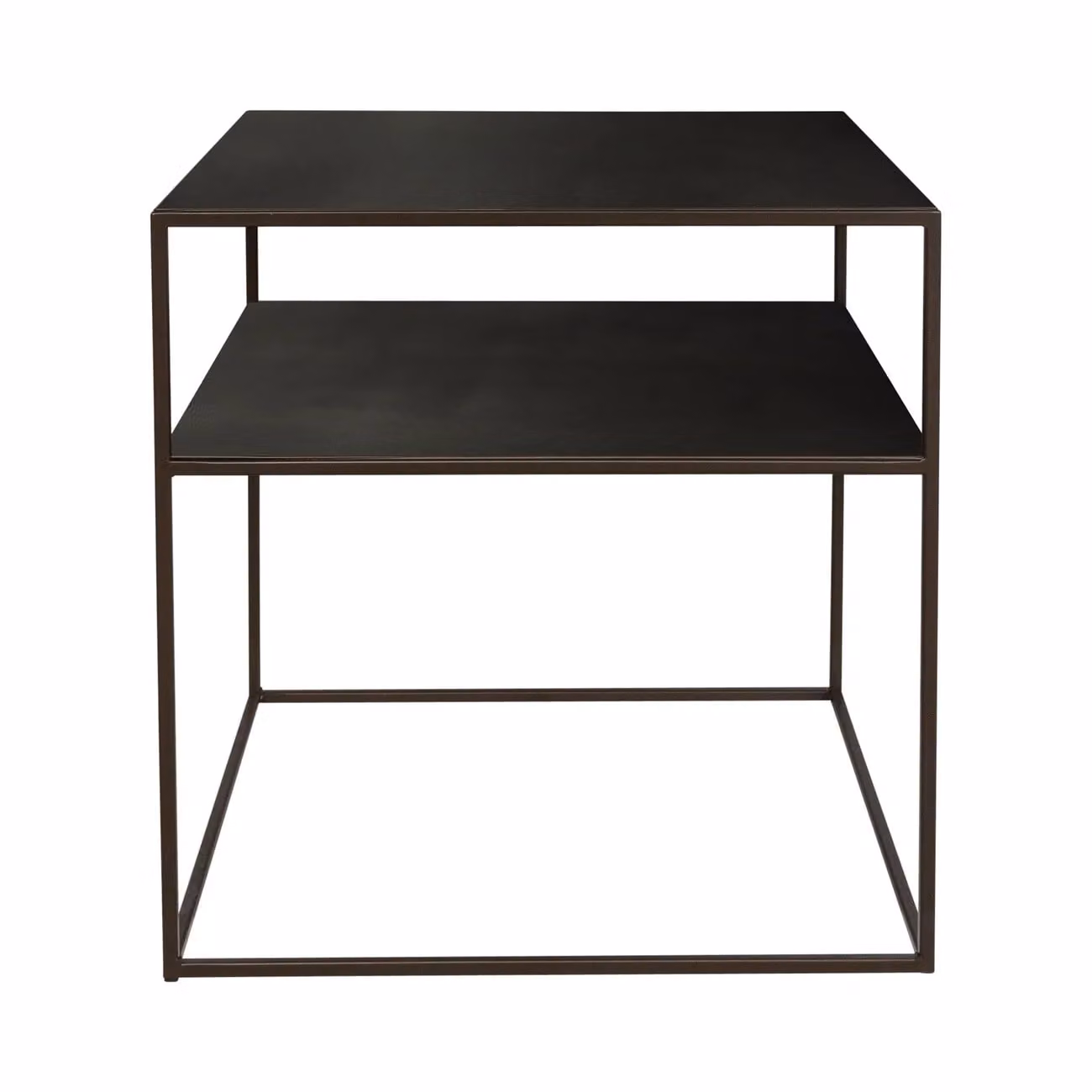Dome Deco ORION Modern Matt Black Metal Night Table