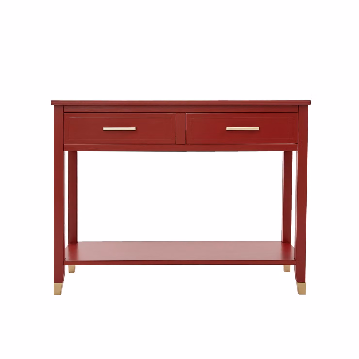 Cabinet Bits Palazzi 2 Drawer Console Table in Red Metal – 2