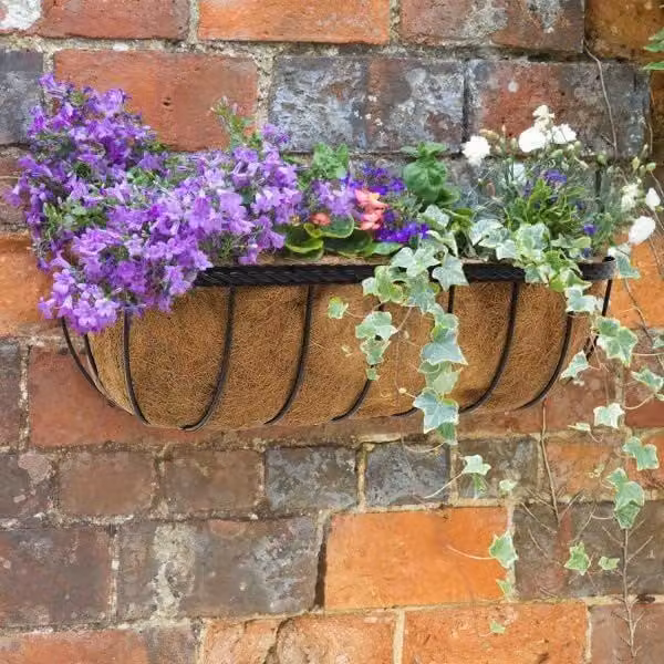 Marco Paul Black Garden Wall Planter Trough, Width: 91.44 cm