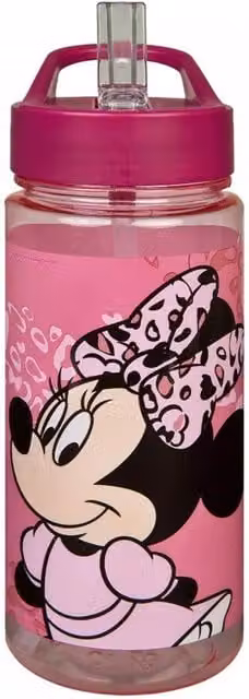 Scooli Minnie Mouse Aero Water Bottle, 500ml, Pink