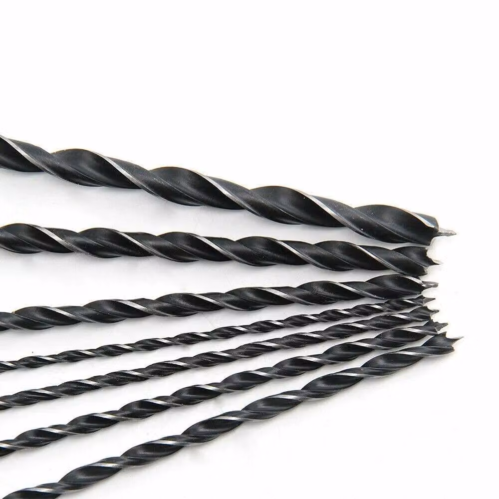 FLAVORA 7-Piece Long Wood Drill Bit Kit in Silver – 2