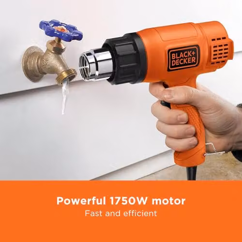Black+Decker KX1650-GB 1750W Mains Heat Gun in Black and Orange – 3