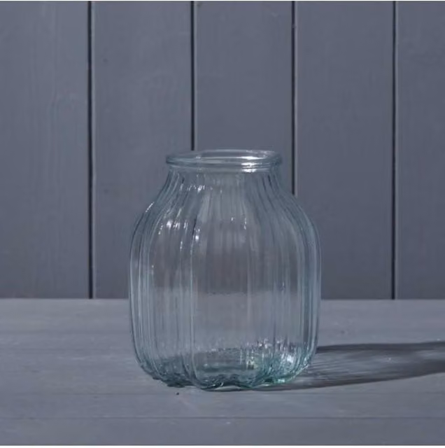 KDMD Classic Round Transparent Glass Tabletop Vase – 1