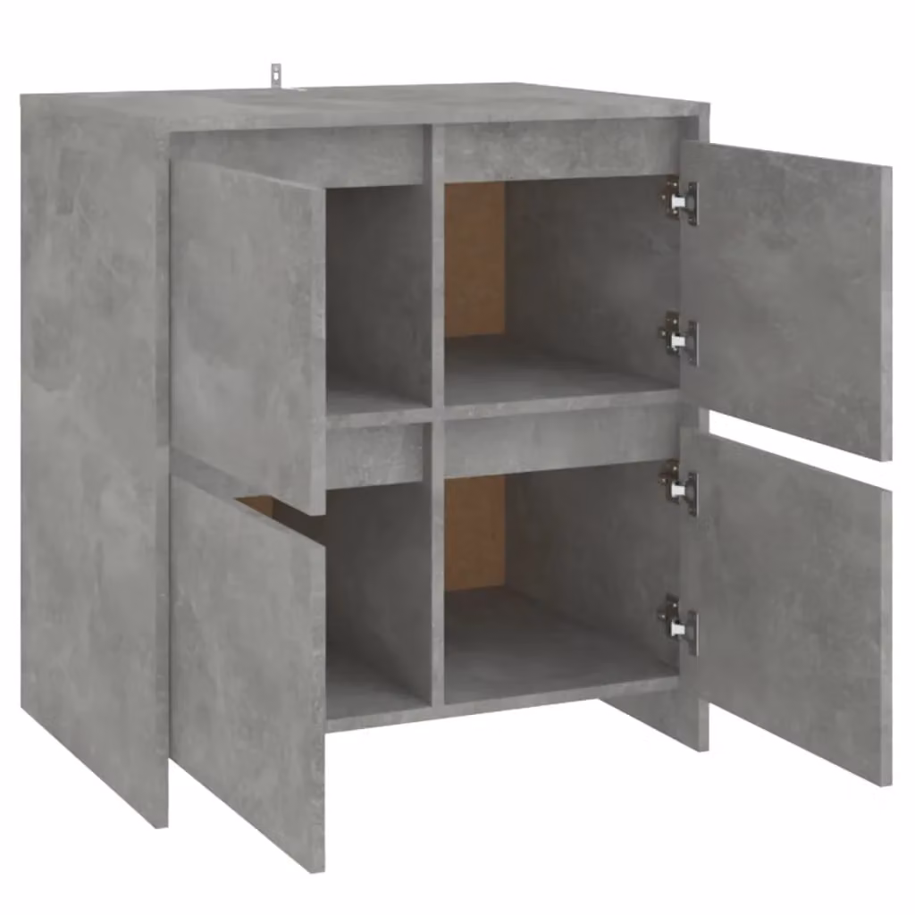 Berkfield Home Concrete Grey Sideboard in Engineered Wood, W/D/H: 70 x 41 x 75 cm – 3