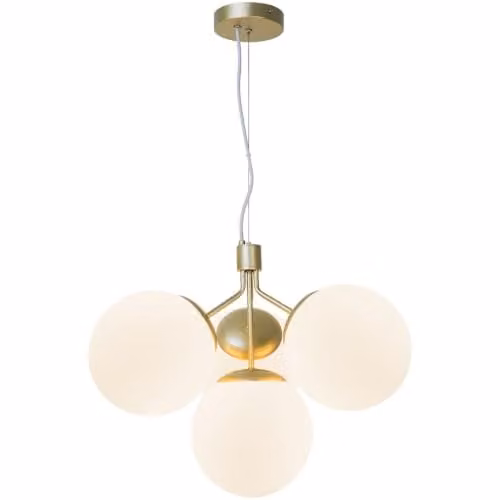 Nordlux Ivona Sphere Pendant Light in Gold/Brass and Transparent Glass with E27 Socket – 1