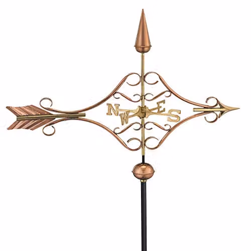 Espira Victorian Arrow Farmhouse Weathervane in Copper and Bronze Metal – 1