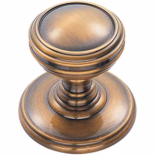 Loops Brushed Bronze Ringed Tiered Cupboard Door Knob