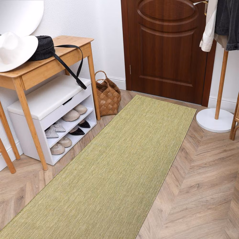 RugsX Sion Sisal Runner in Green, W/D/H: 100 x 130 cm – 3