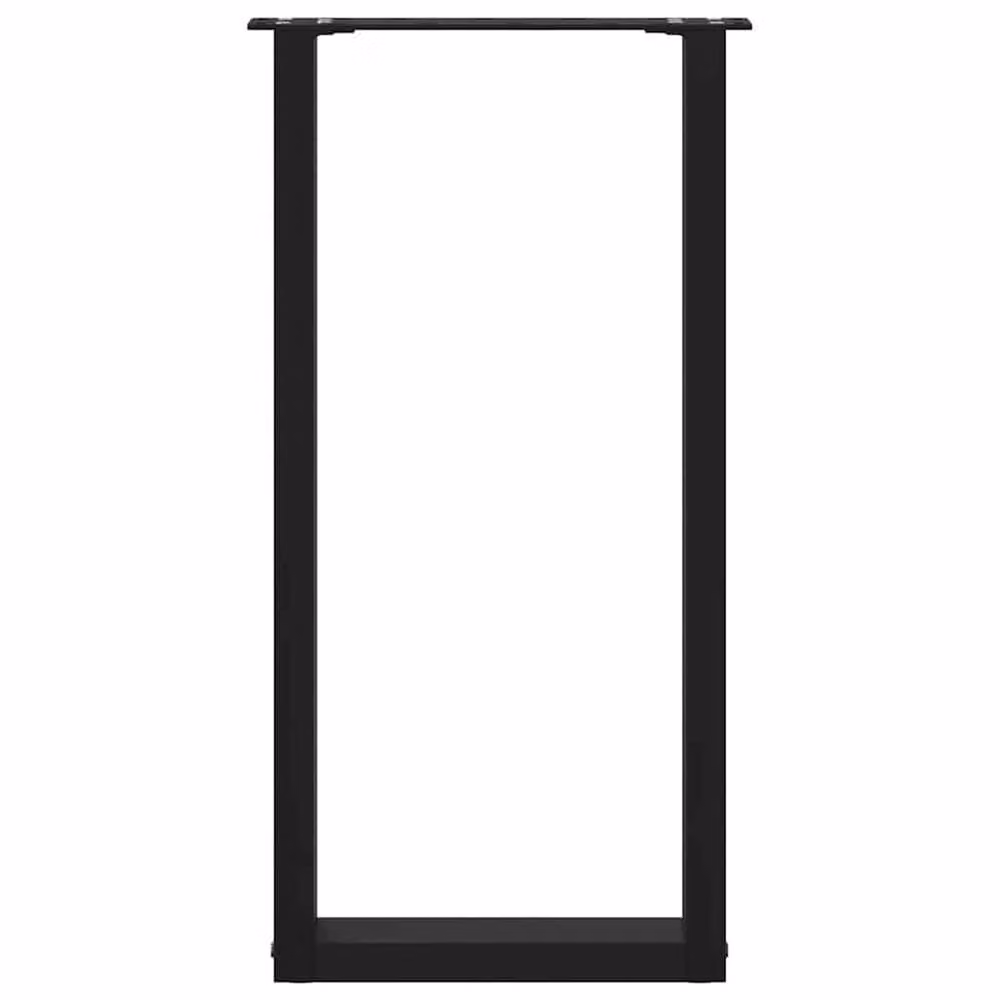Berkfield Home U-Shaped Steel Coffee Table Legs, Black, W: 28 cm, H: 72-73 cm – 4