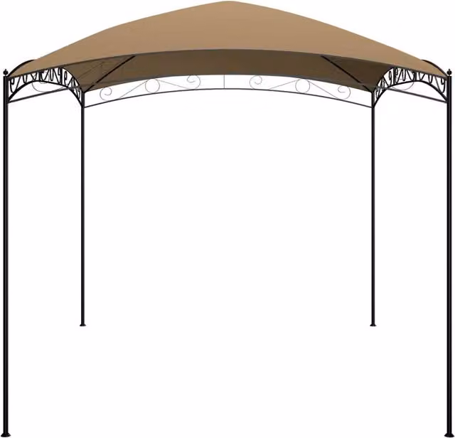 Berkfield Home Gazebo in Beige, W: 400 cm, D: 300 cm, H: 265 cm
