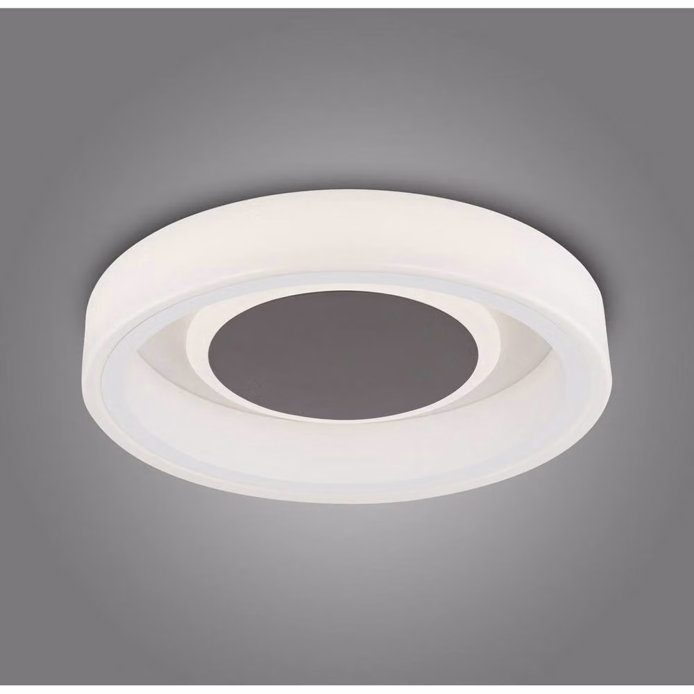 Netlighting Moca Flush Round LED Ceiling Light, White Mocha, Diameter: 36 cm, 30W, 4000K, 1900lm – 2