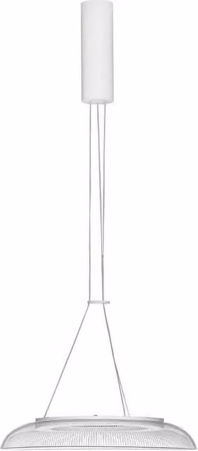 Netlighting Mantle 40cm Suspended LED Pendant Light in White, 22W, 1470lm, 3000K Warm White