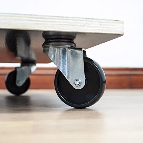 TekBox 4 Wheel Transport Roller Furniture Moving Dolly, Black, W: 59 cm, D: 49 cm – 6