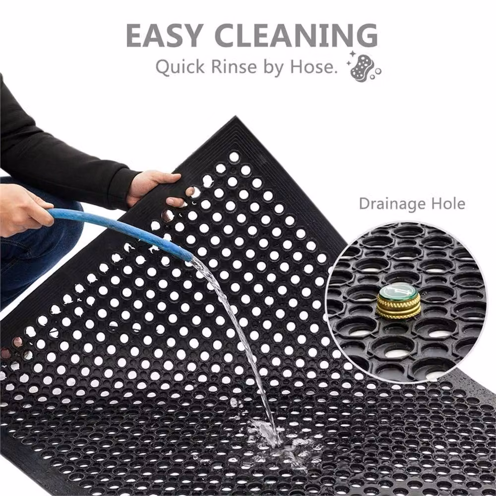 Nordara Black Thick Rubber Mat for Garage, Garden and Work Areas, W: 57 cm x L: 90 cm – 6
