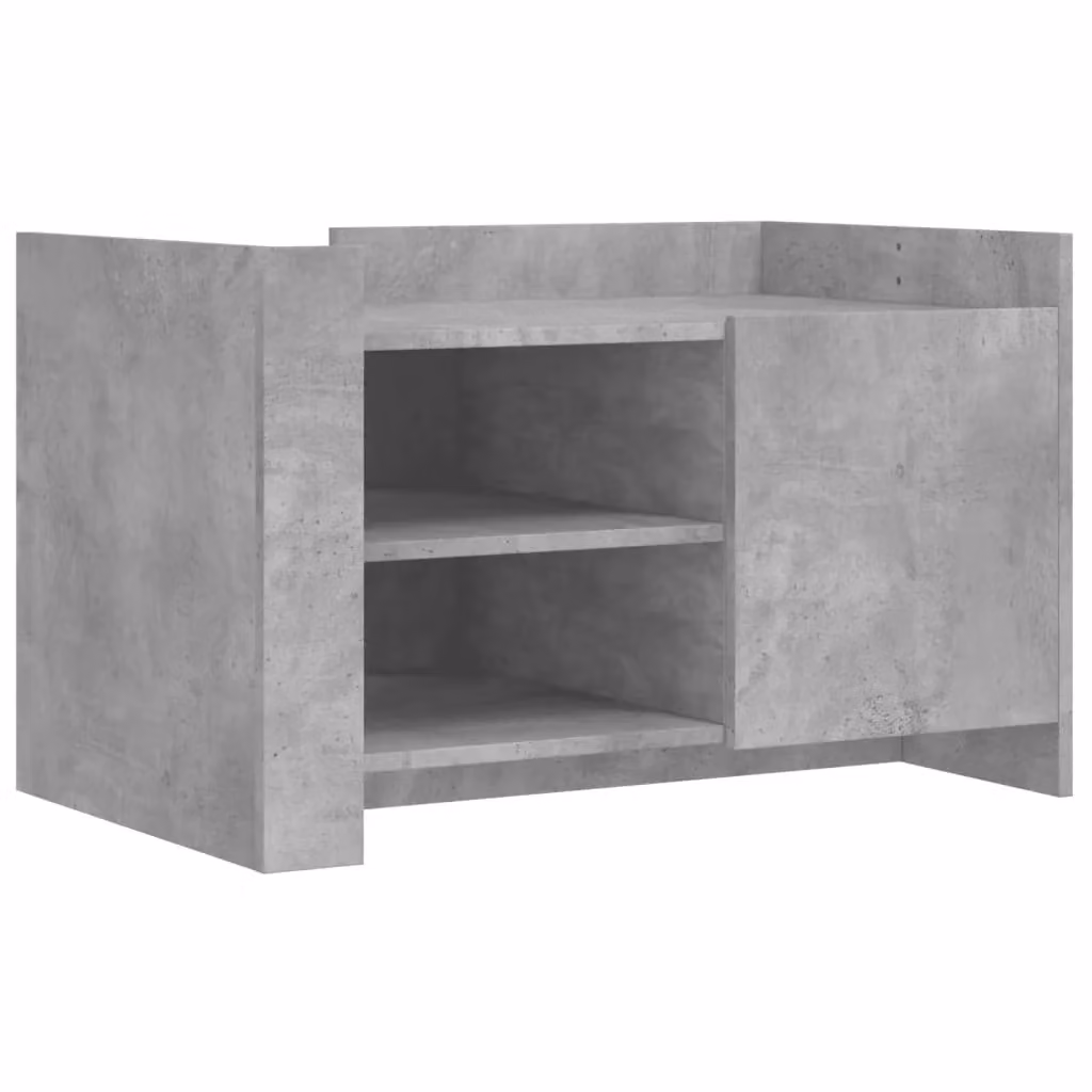 Berkfield Home Industrial Coffee Table in Concrete Grey, W/D/H: 80 x 50 x 50 cm – 2