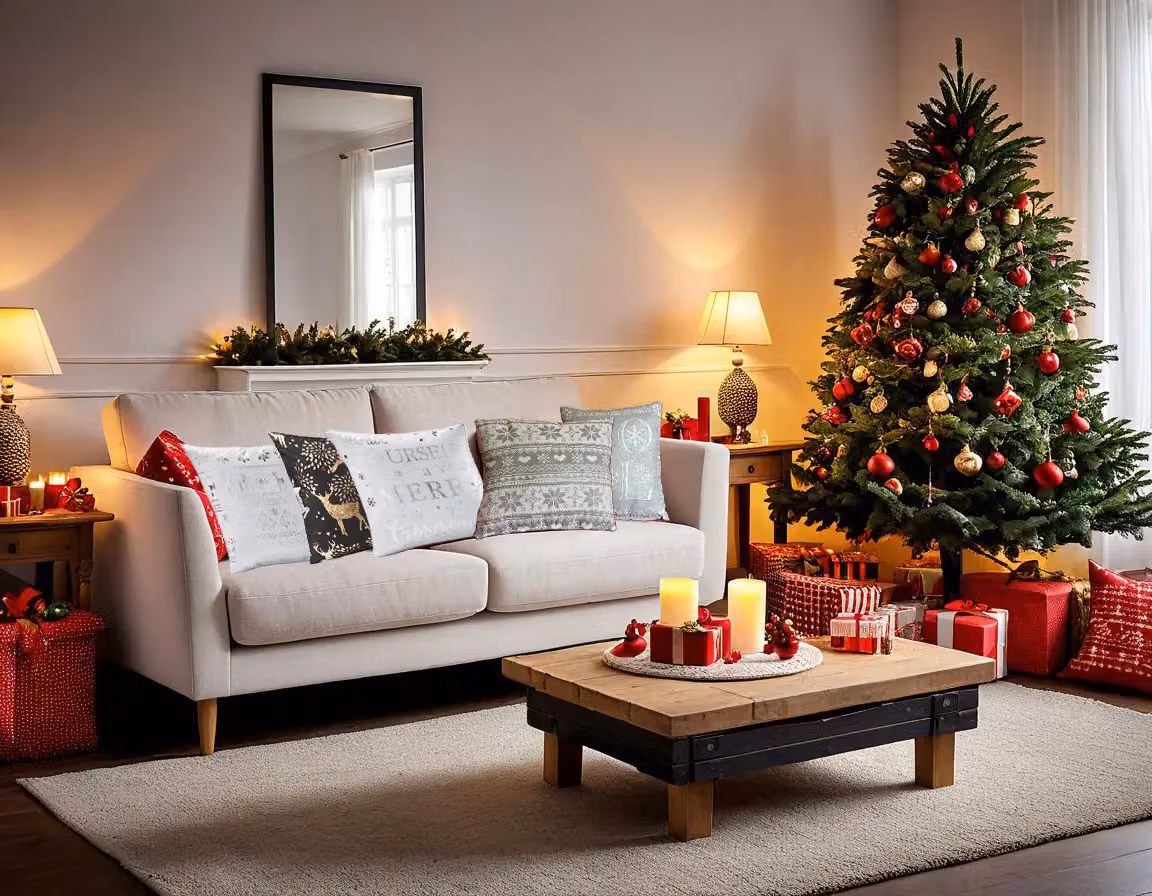 Luxury Living White Velvet Christmas Message Decorative Cushion Cover, W/D/H: 45 x 45 x 1 cm – 2