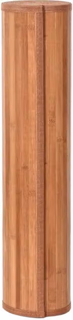Berkfield Home Rectangular Bamboo and Polypropylene Rug in Brown, W: 70 cm, L: 200 cm