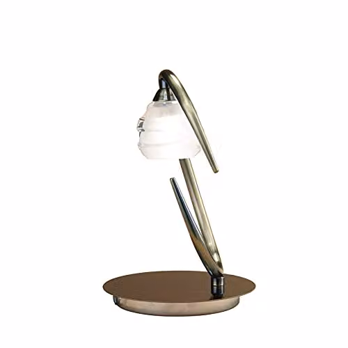 Mantra M1827 Loop Single Table Lamp in Antique Brass – 1