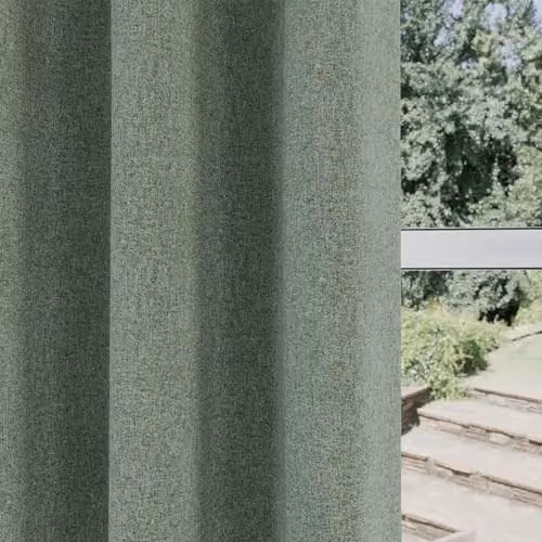 Enhanced Living Austin Blackout Eyelet Curtains, Sage Green Linen Look, W: 137 cm, H: 168 cm – 3