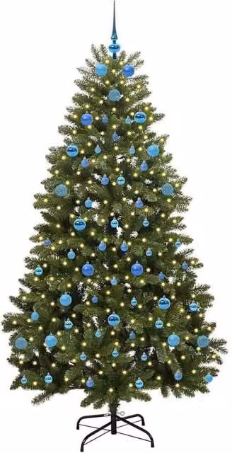 Berkfield Home Elegant Green Artificial Christmas Tree with Stand, Height: 210 cm