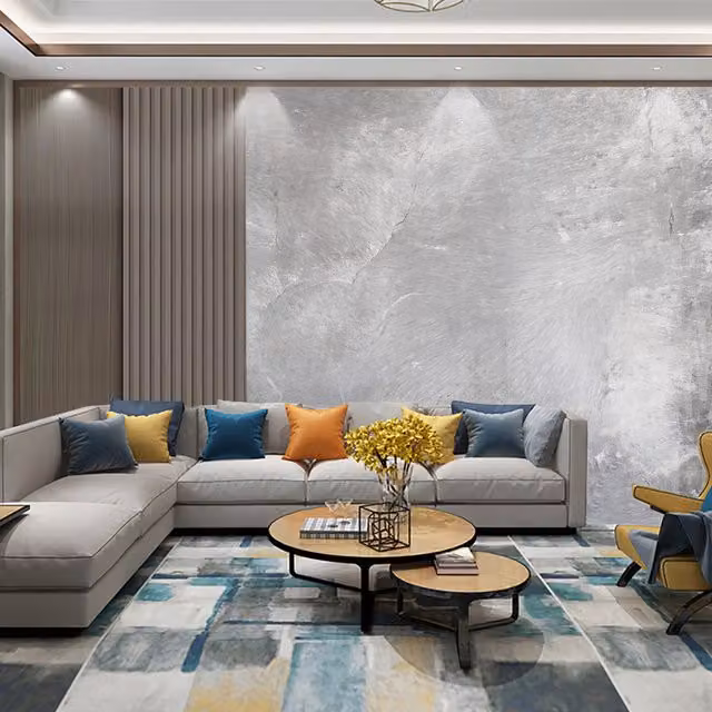 Livingandhome Marble Self-Adhesive PVC Wallpaper in Grey