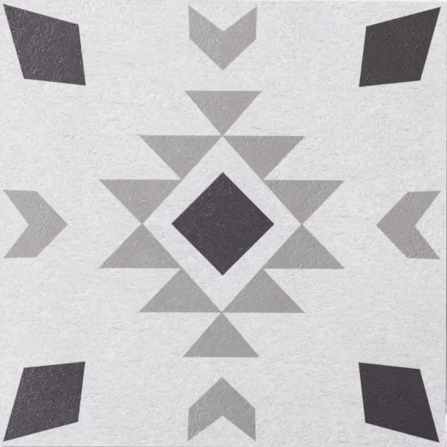 d-c-fix Ethno Self-Adhesive Vinyl Floor Tiles, Grey, 1sqm
