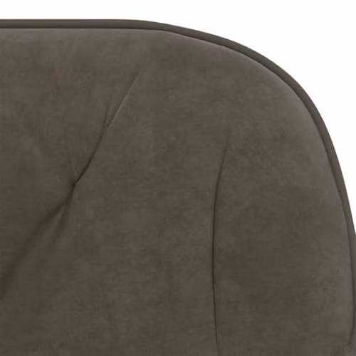 vidaXL Modern Velvet Task Chair in Grey with Armrests and 360 Degree Swivel, W/D/H: 56 x 61.5 x 72 cm – 5